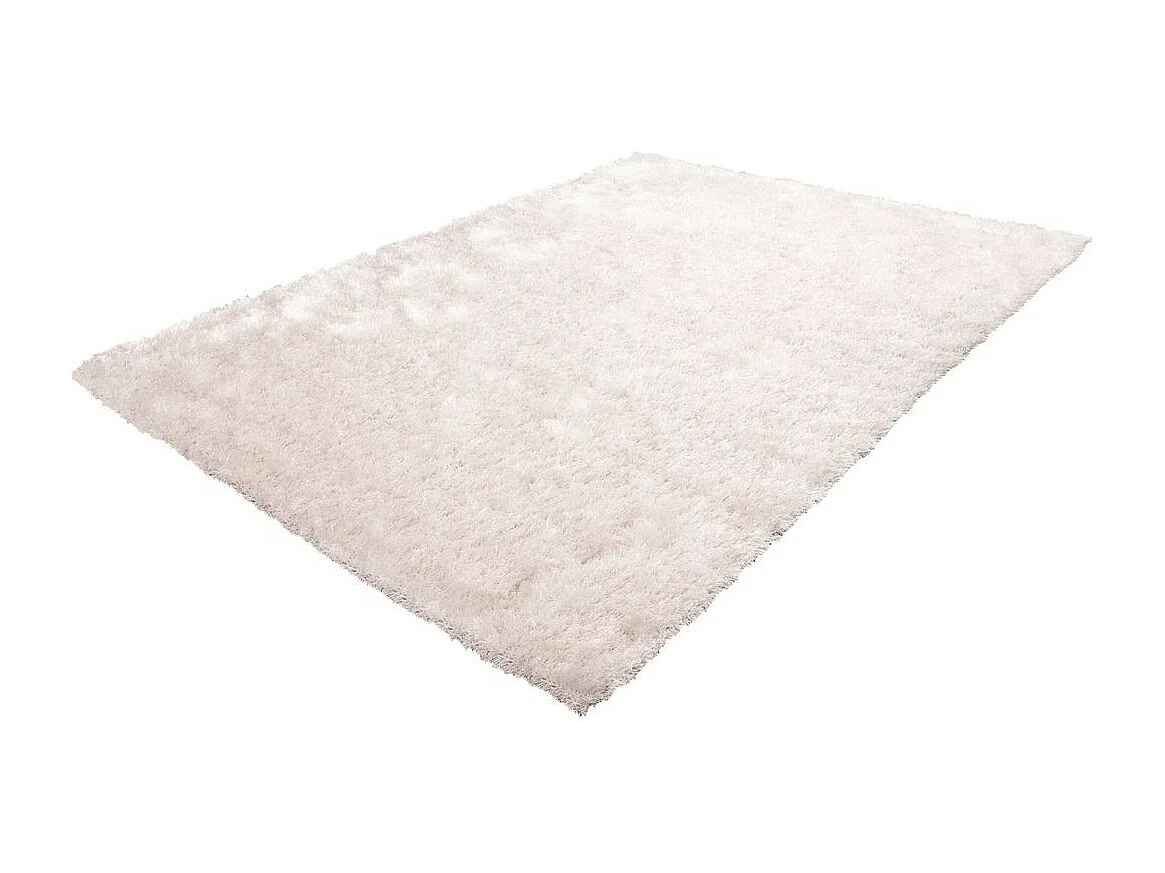 Tapis Shaggy Fait Main "Diamond" Rose 120 x 170 cm