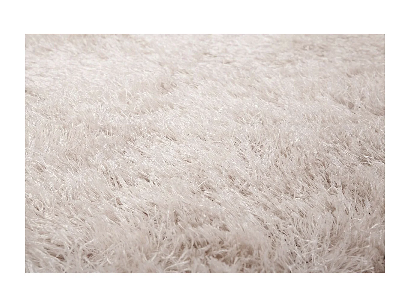 Tapis Shaggy Fait Main "Diamond" Rose 120 x 170 cm