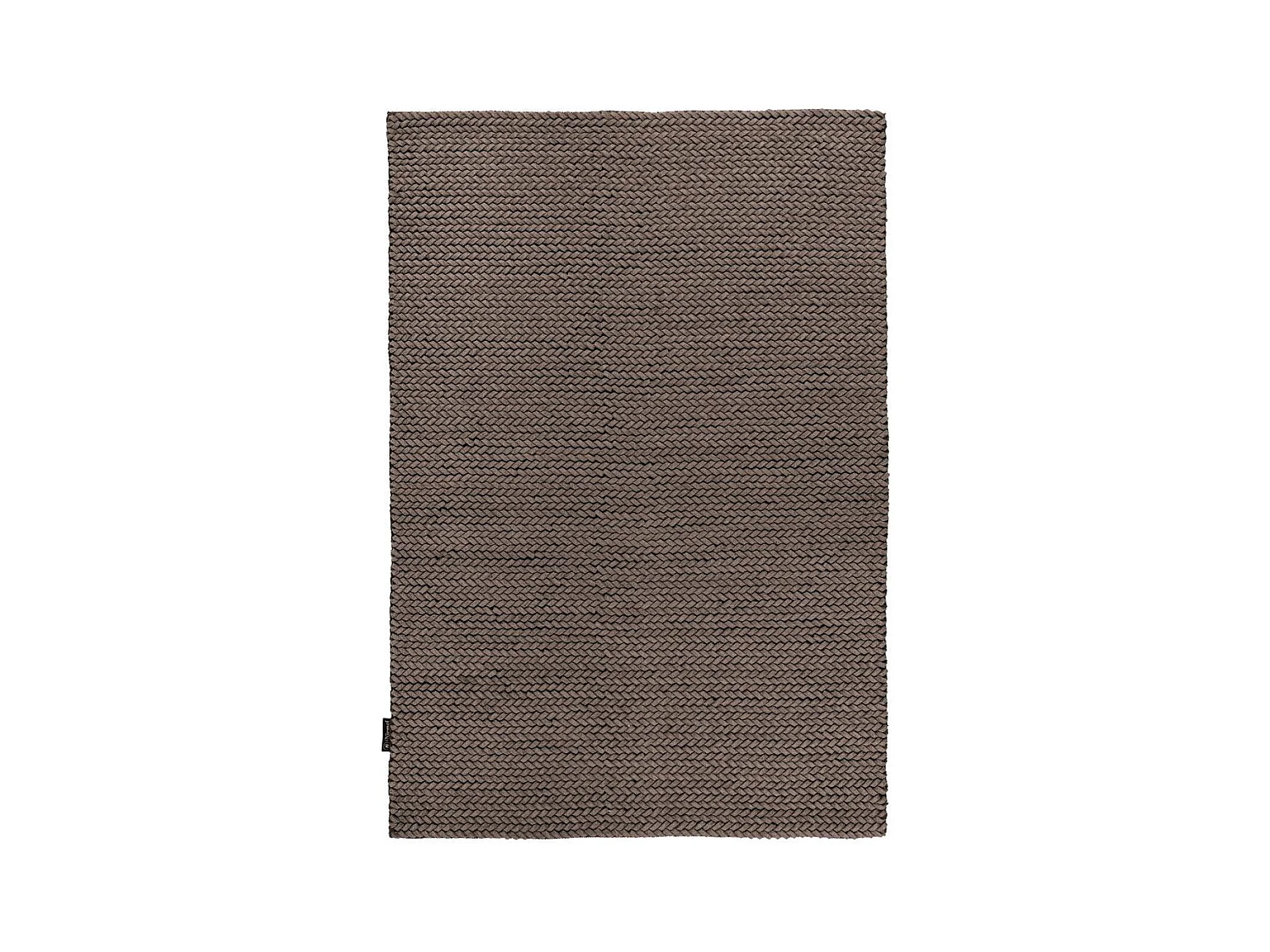 Tapis en Laine Tissé à la Main "Robbie" Taupe 200 x 290 cm