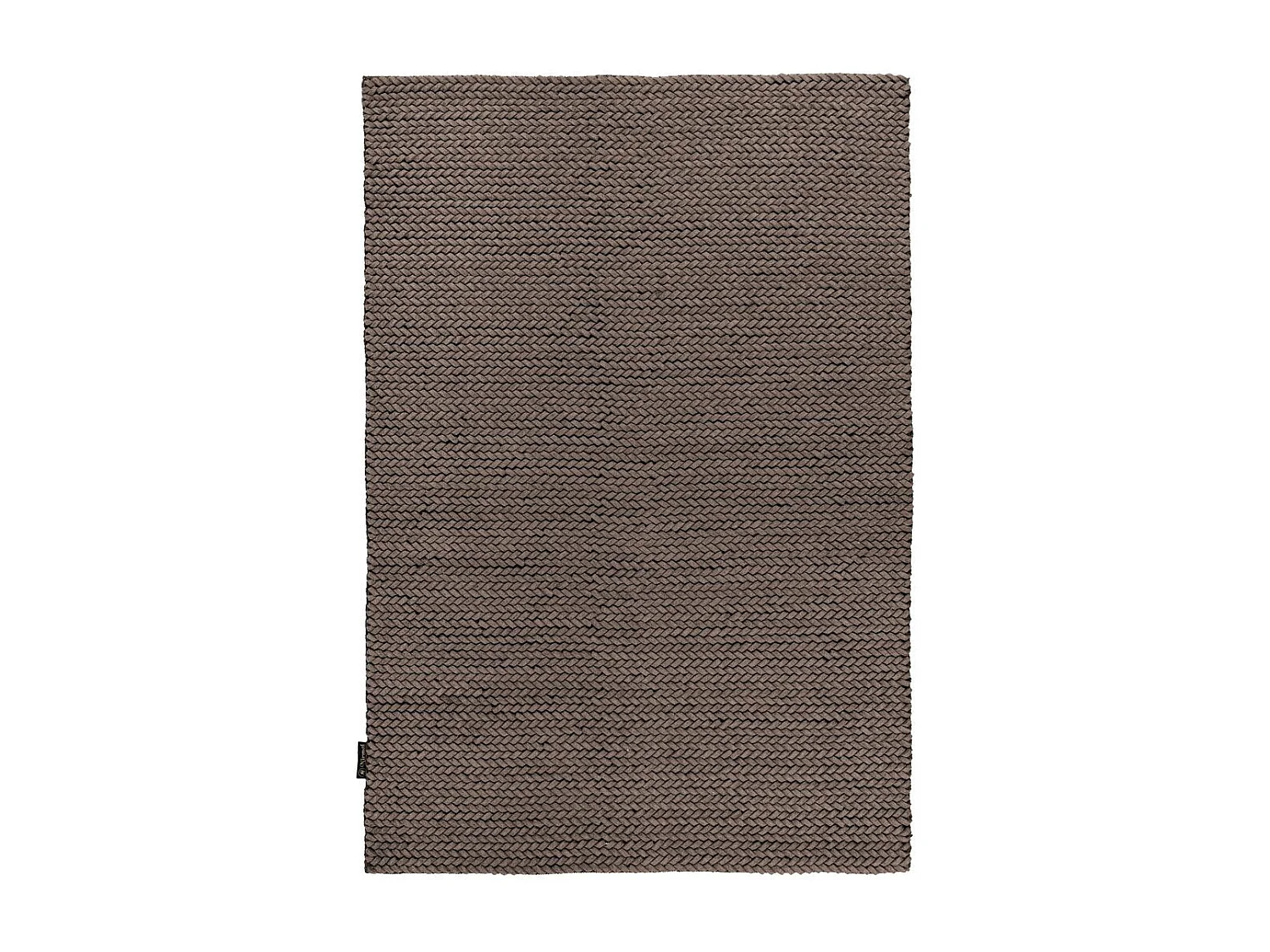 Tapis en Laine Tissé à la Main "Robbie" Taupe 200 x 290 cm