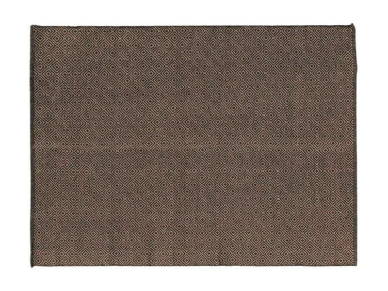 Tapis Déco en Jute "Livio" 120x170cm Noir