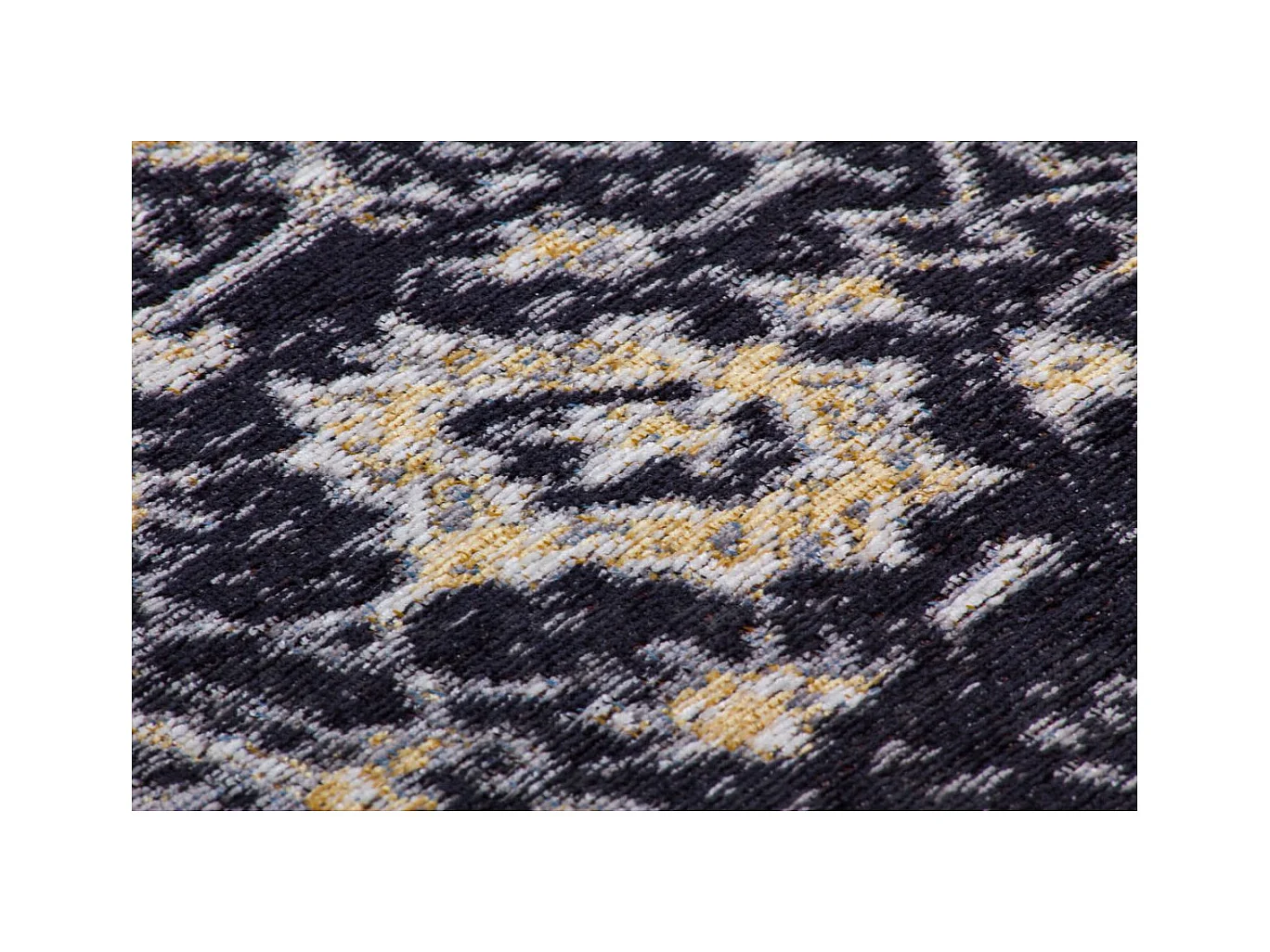 Tapis Jacquard à Poils Courts "Blaze" Bleu 115 x 170 cm