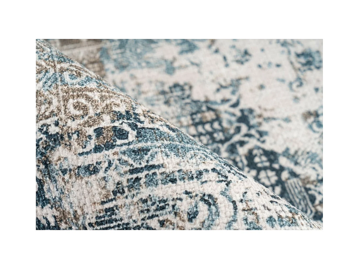 Tapis Tissé Vintage à Motifs "Faye" Multicolore 190 x 290 cm