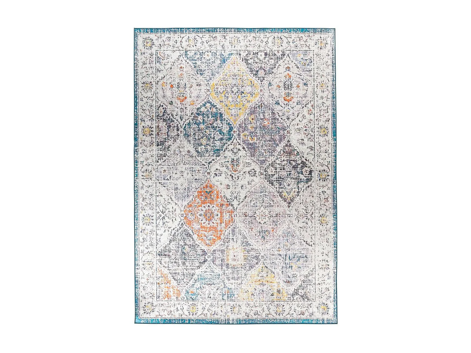 Tapis Vintage à Motifs "Rhodin" Multicolore 160 x 230 cm