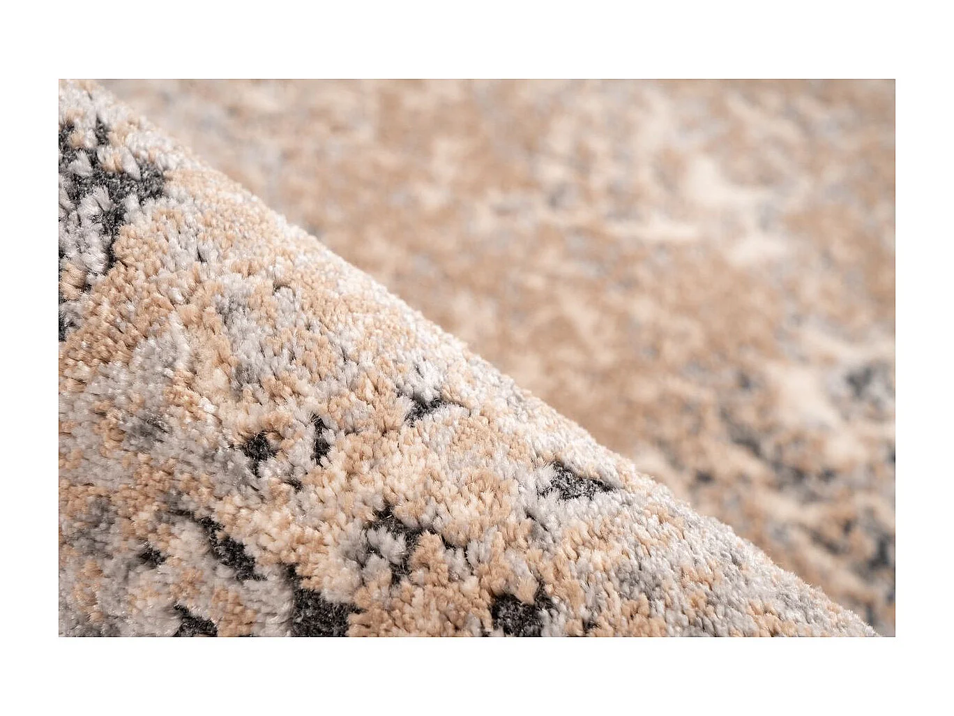 Tapis Imprimé Rétro "Palace" Beige 80 x 150 cm