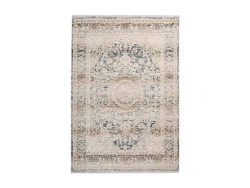 Tapis Oriental Effet Usé "Anouk" Crème 160 x 230 cm