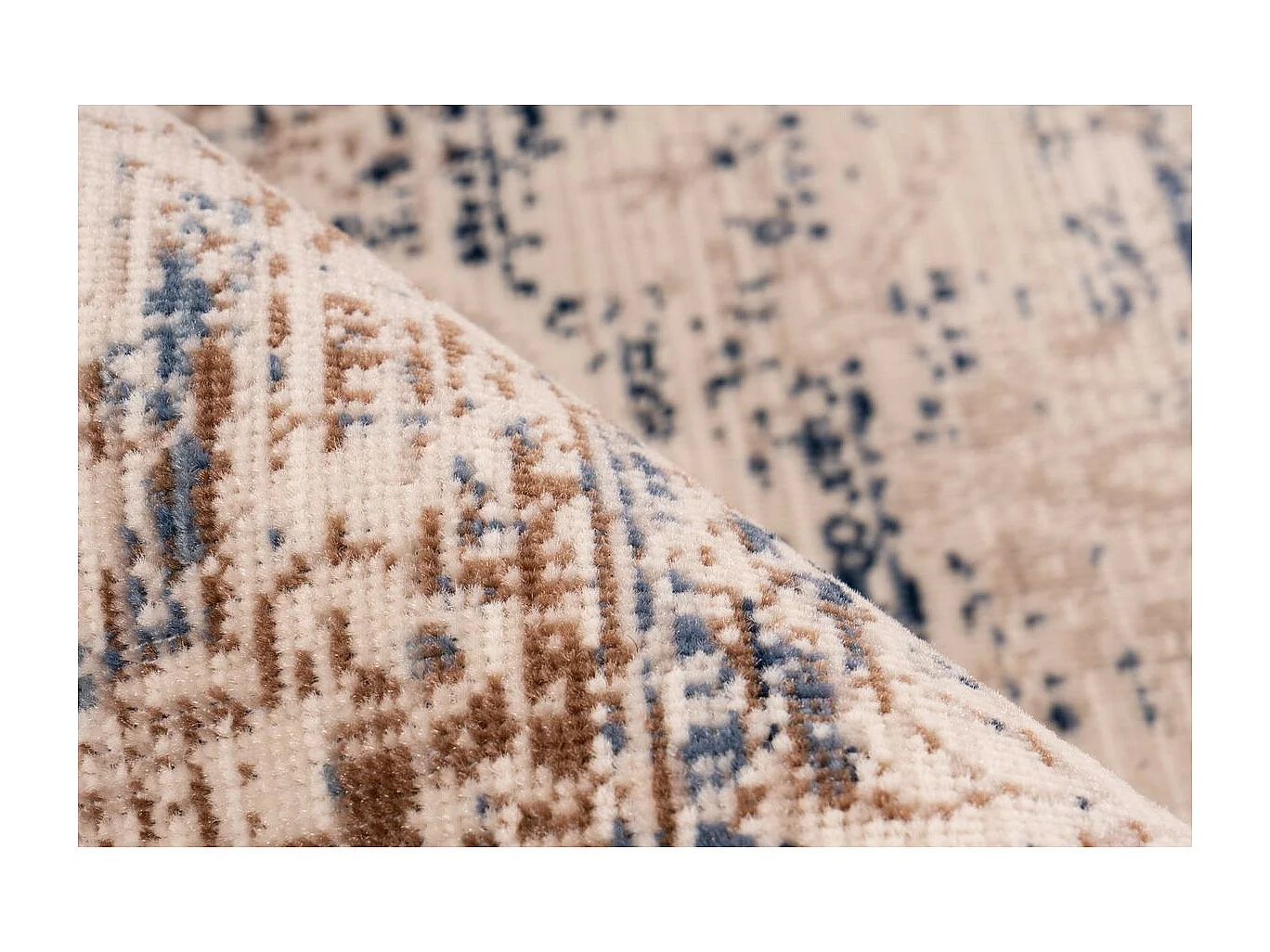 Tapis Oriental Effet Usé "Anouk" Crème 160 x 230 cm