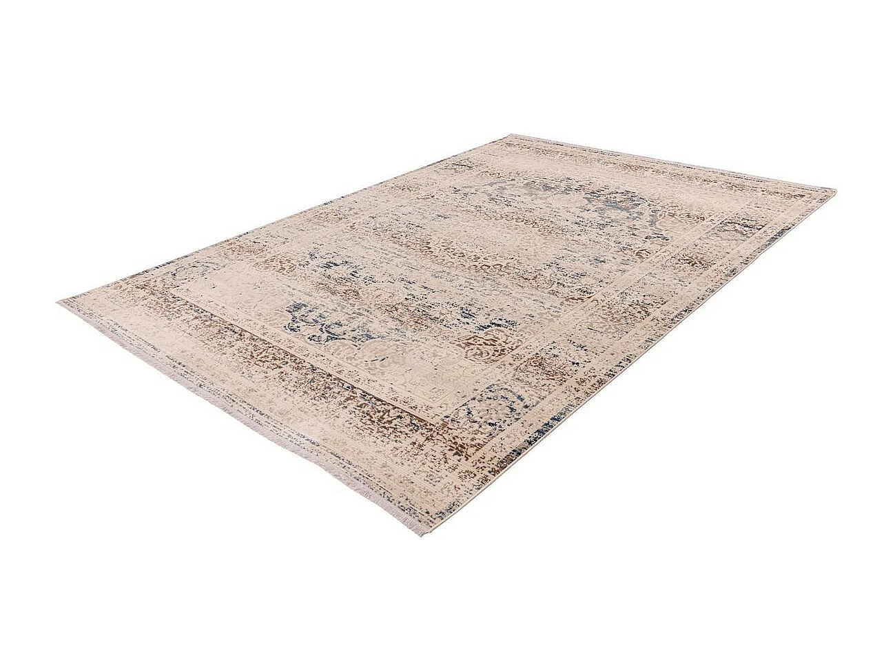 Tapis Oriental Effet Usé "Anouk" Crème 160 x 230 cm
