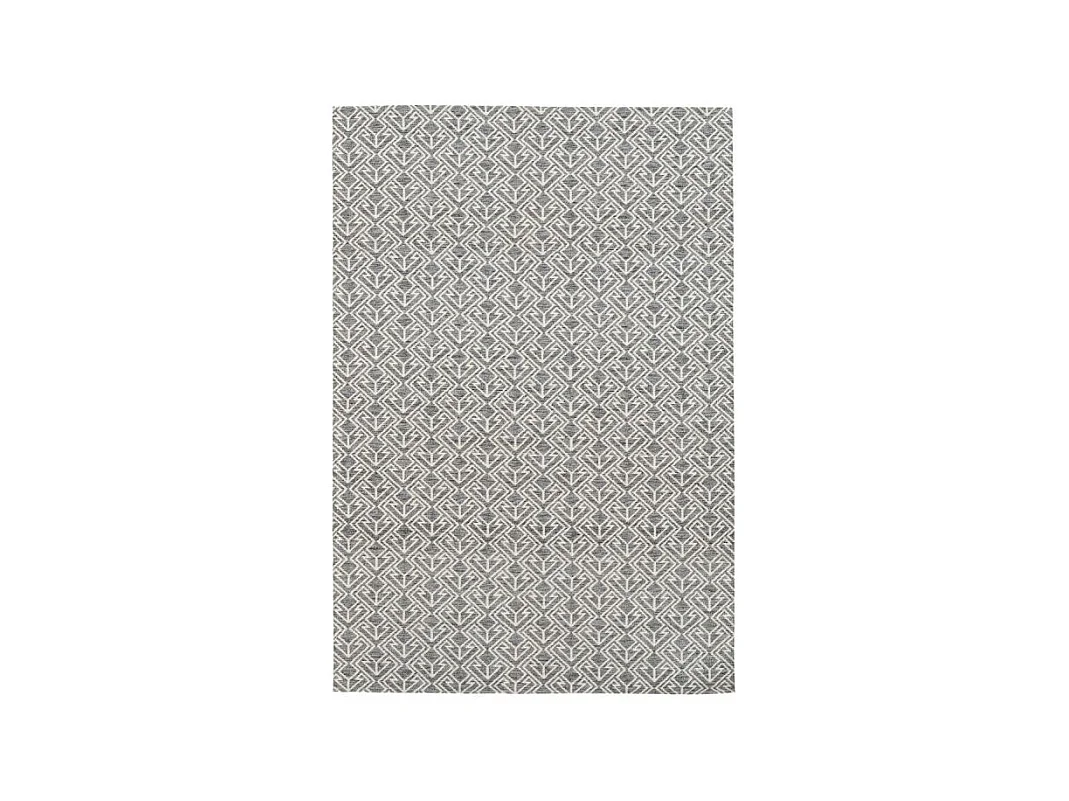 Tapis d'Extérieur Ethnique "Yoga" Gris & Crème 120 x 170 cm