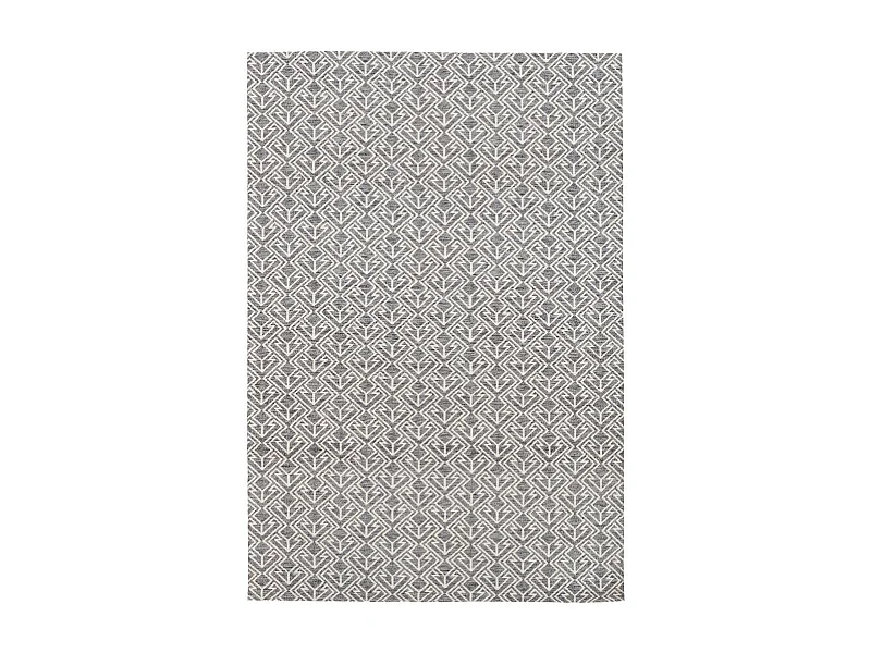 Tapis d'Extérieur Ethnique "Yoga" Gris & Crème 120 x 170 cm