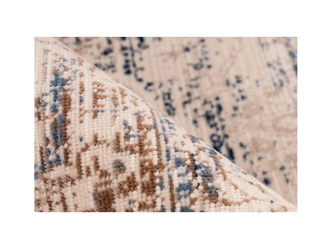 Tapis Oriental Effet Usé "Anouk" Crème 120 x 170 cm