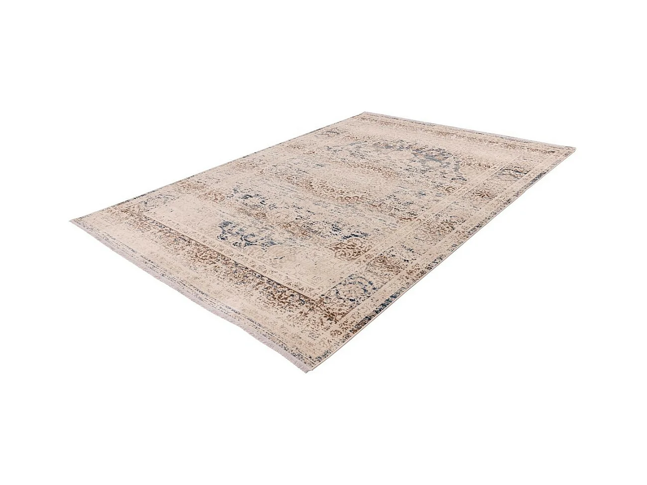 Tapis Oriental Effet Usé "Anouk" Crème 120 x 170 cm