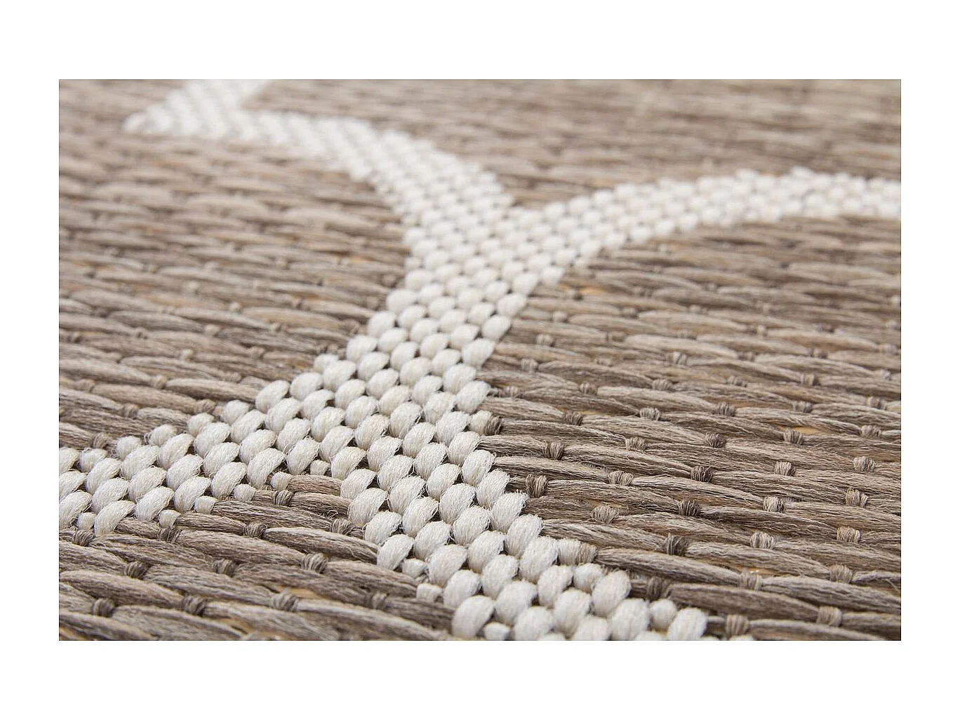 Tapis Tissé à Poils Courts "Batu" Beige 80 x 150 cm