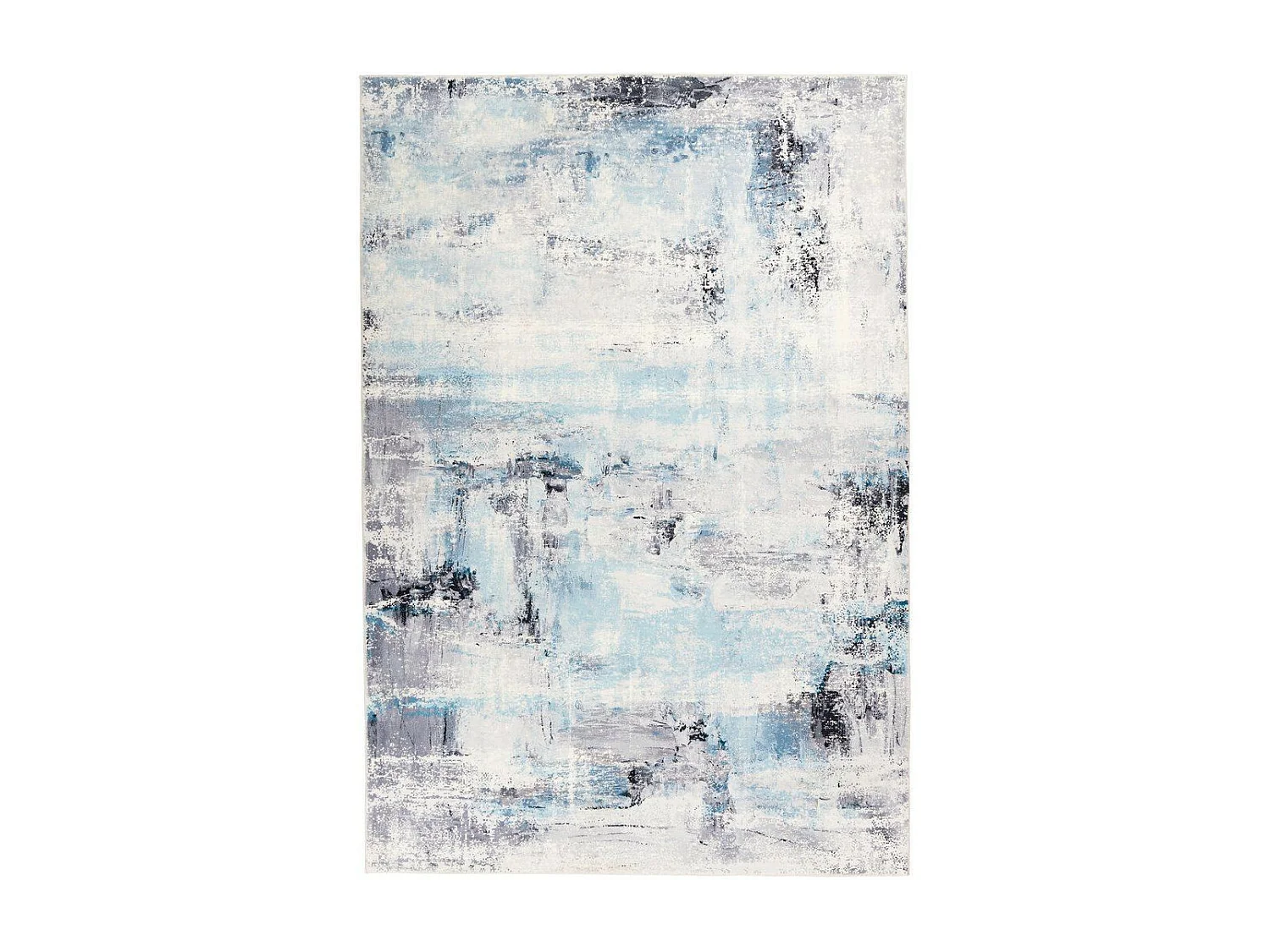 Tapis Vintage Tissé à la Main "Piemont II" Bleu 160 x 230 cm