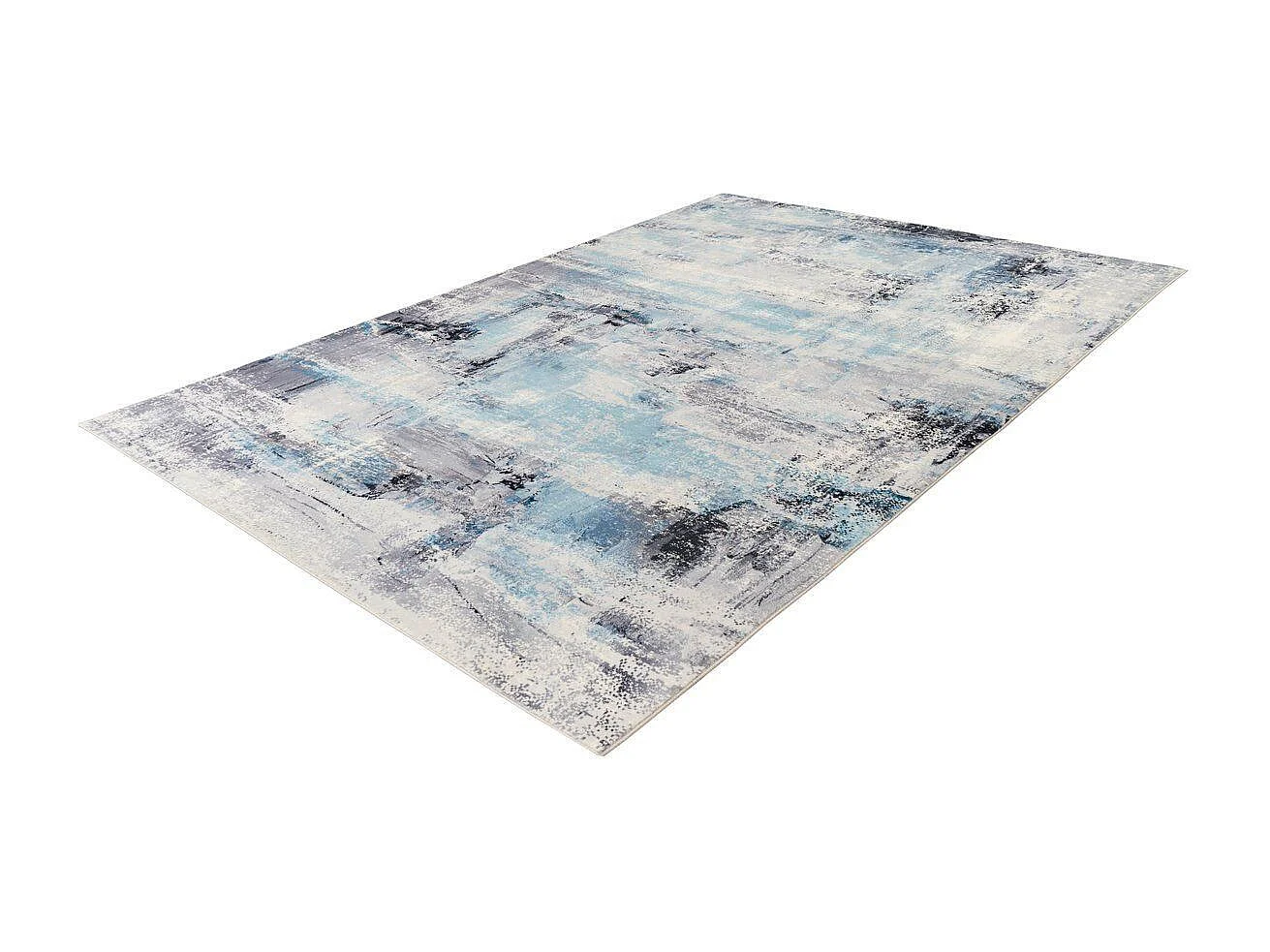 Tapis Vintage Tissé à la Main "Piemont II" Bleu 160 x 230 cm