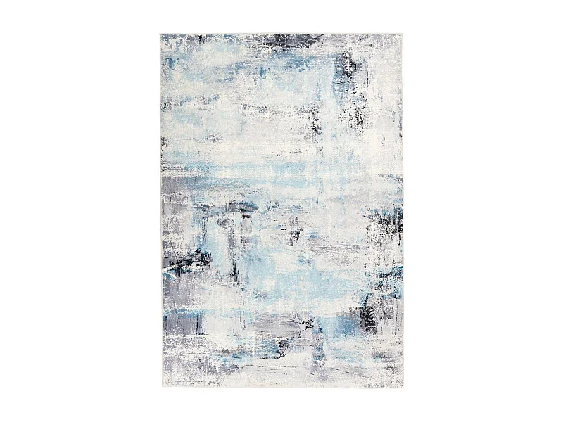 Tapis Vintage Tissé à la Main "Piemont II" Bleu 160 x 230 cm