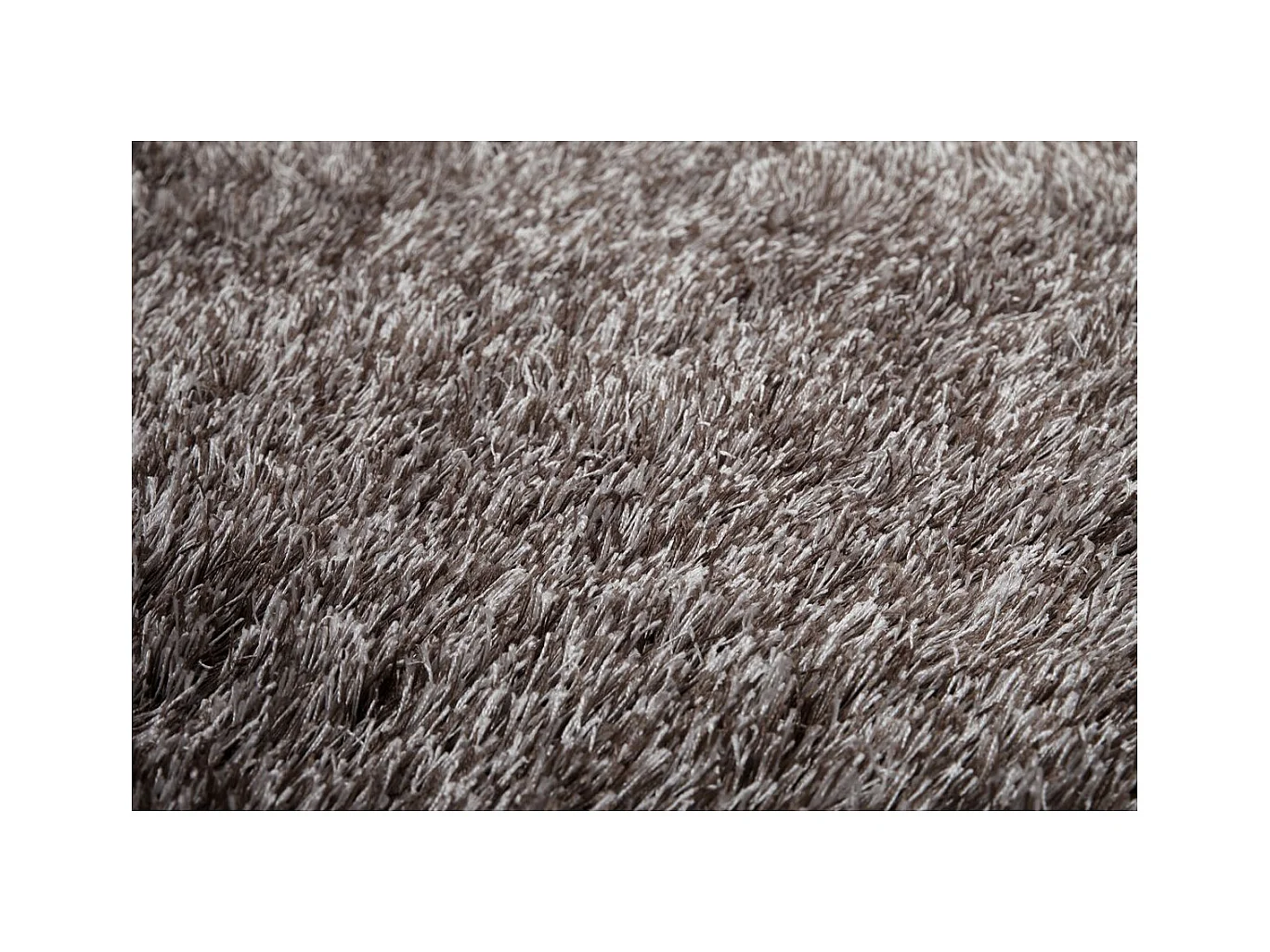 Tapis Shaggy Fait Main "Diamond" Champagne 240 x 330 cm