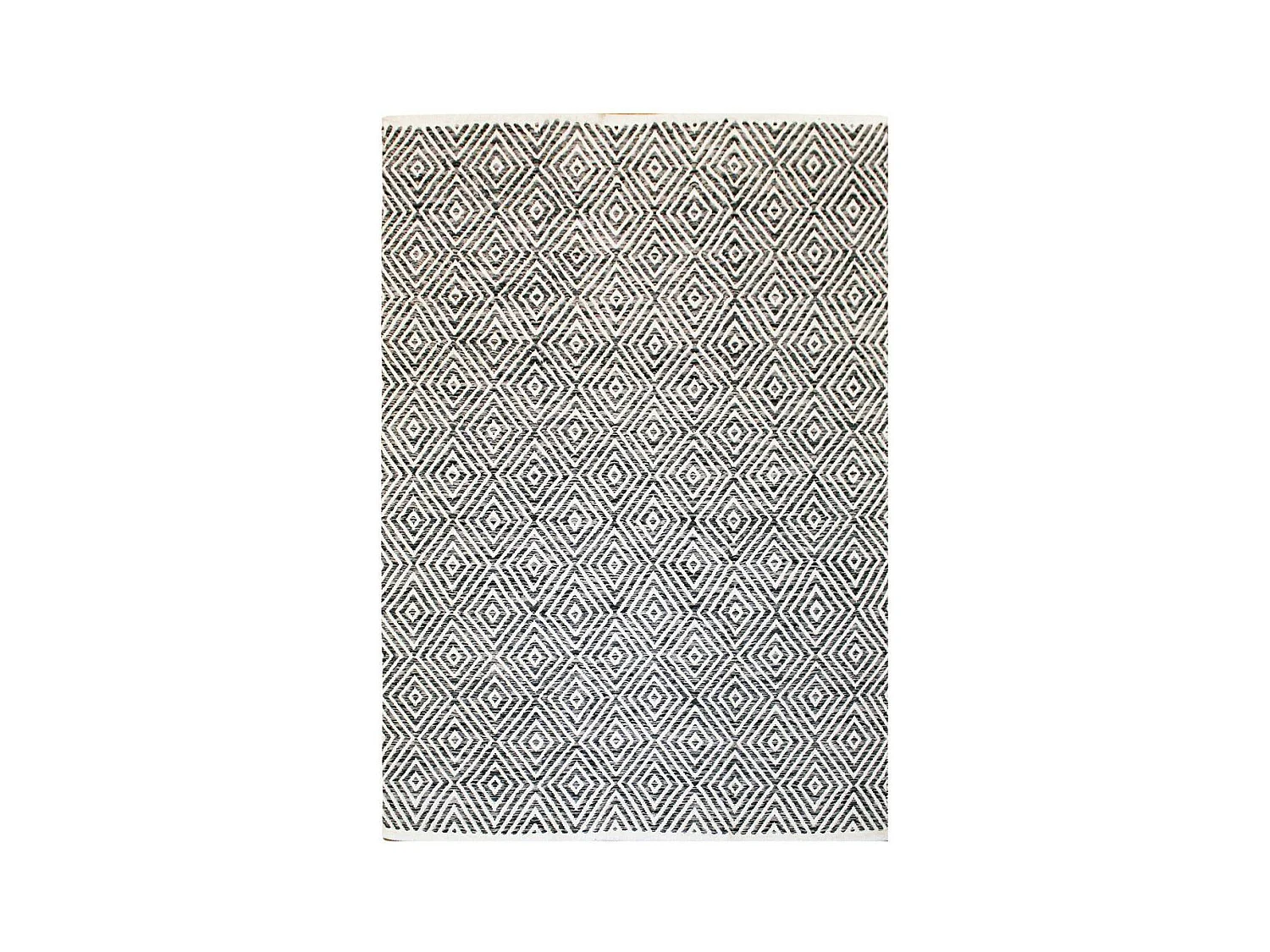 Tapis Géométrique Fait Main "Aperitif" Gris 120 x 170 cm