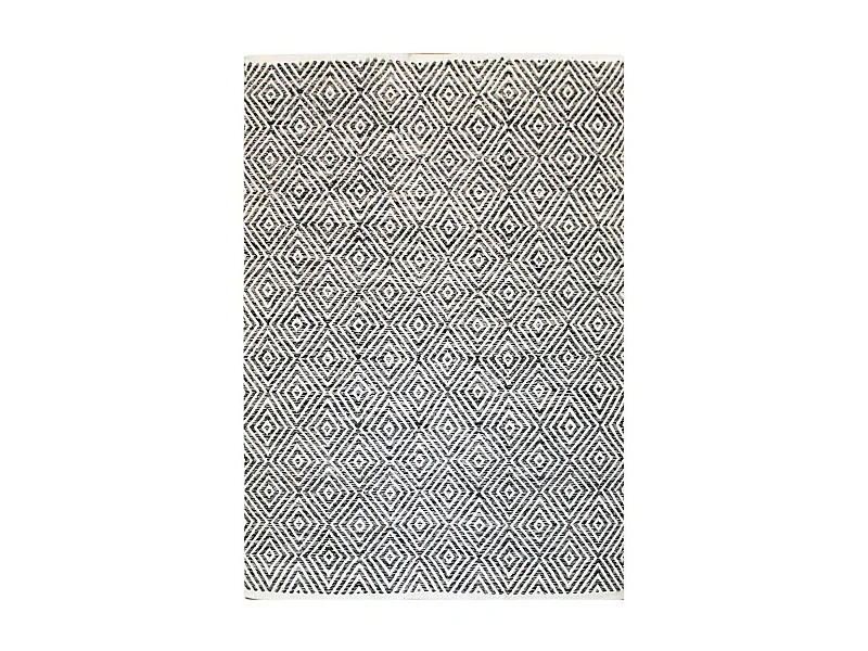 Tapis Géométrique Fait Main "Aperitif" Gris 120 x 170 cm