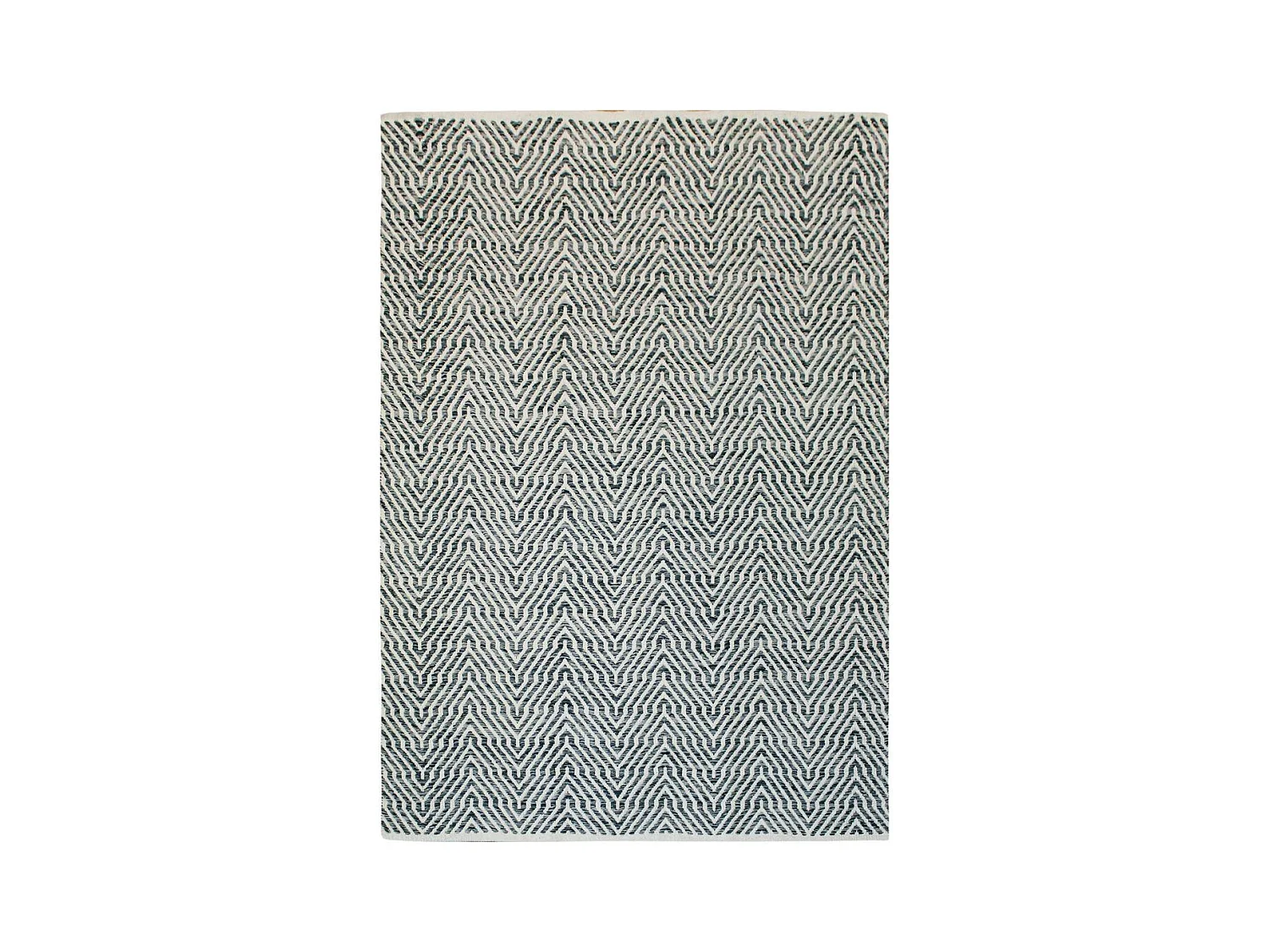Tapis Rayé Fait Main "Aperitif" Gris 120 x 170 cm