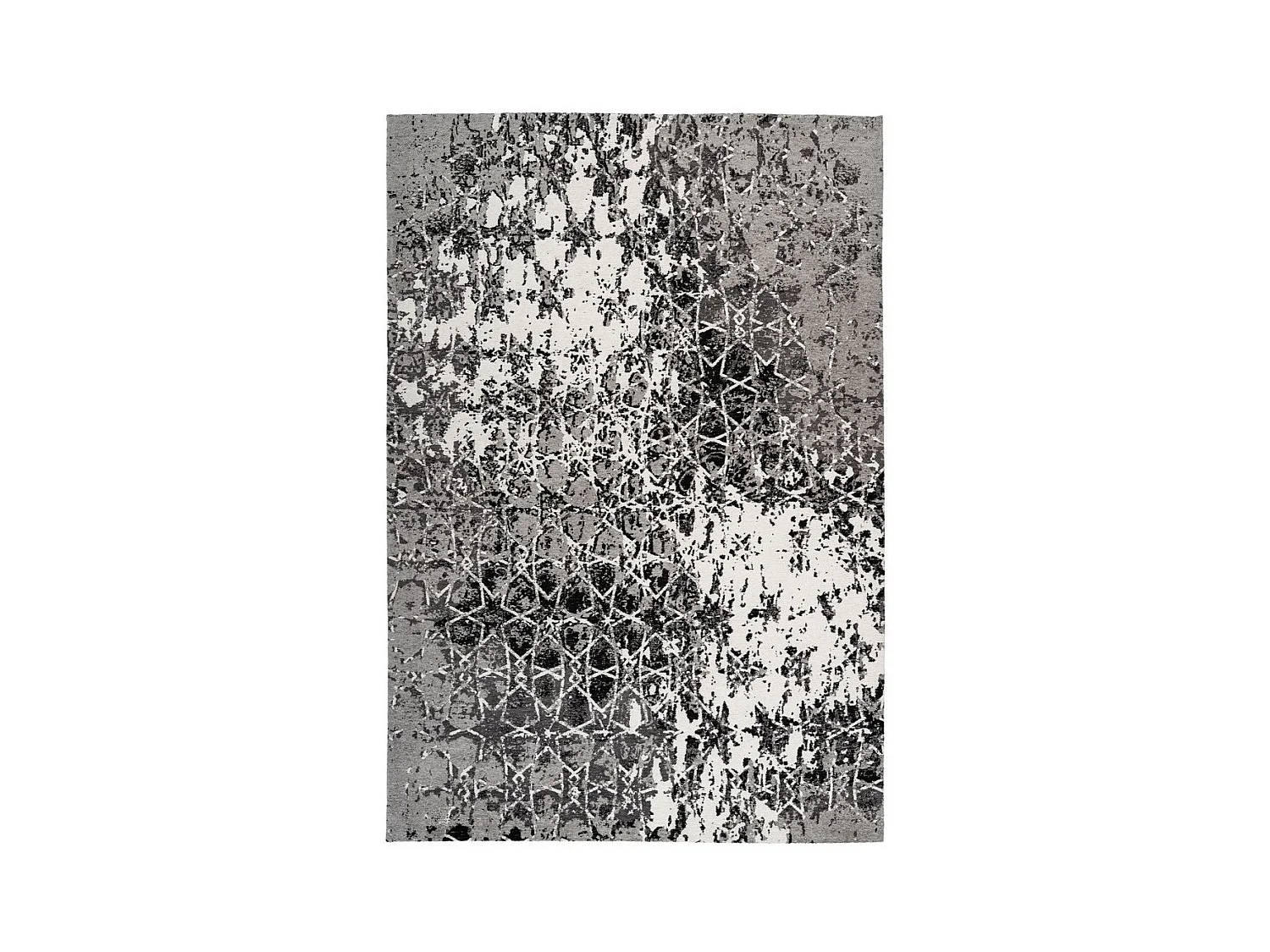 Tapis Vintage à Poils Courts "Iglesia" Gris 200 x 290 cm