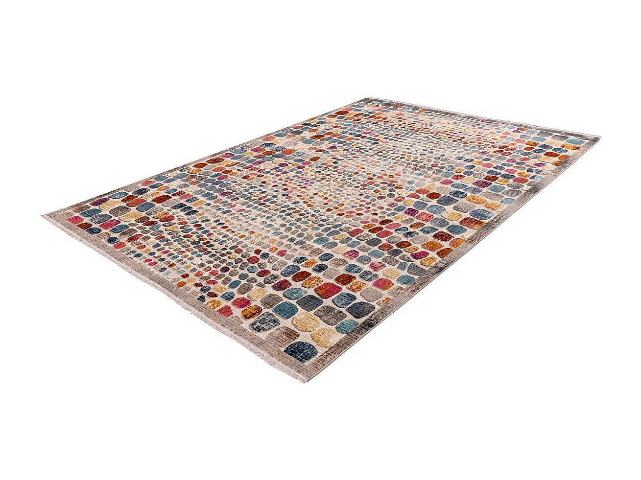 Tapis Motif Pierres Colorées "Anouk" Multicolore 160 x 230 cm