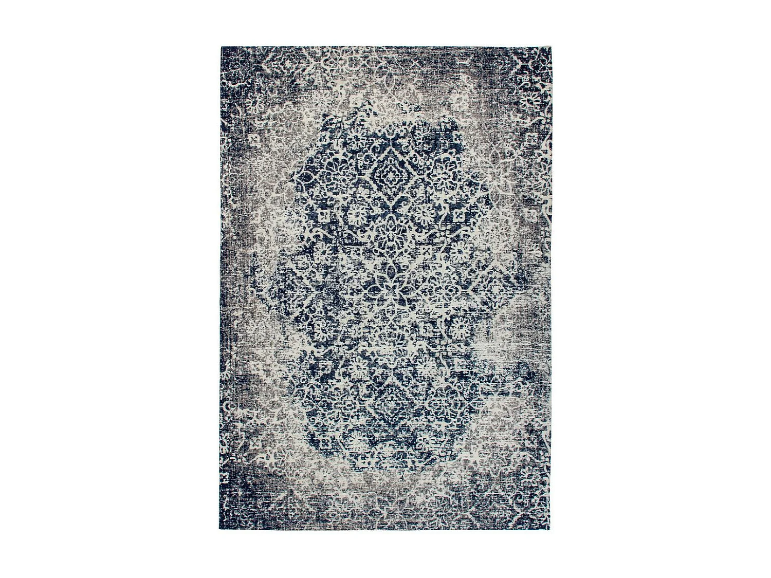 Tapis Imprimé Jacquard "River" Gris 120 x 170 cm