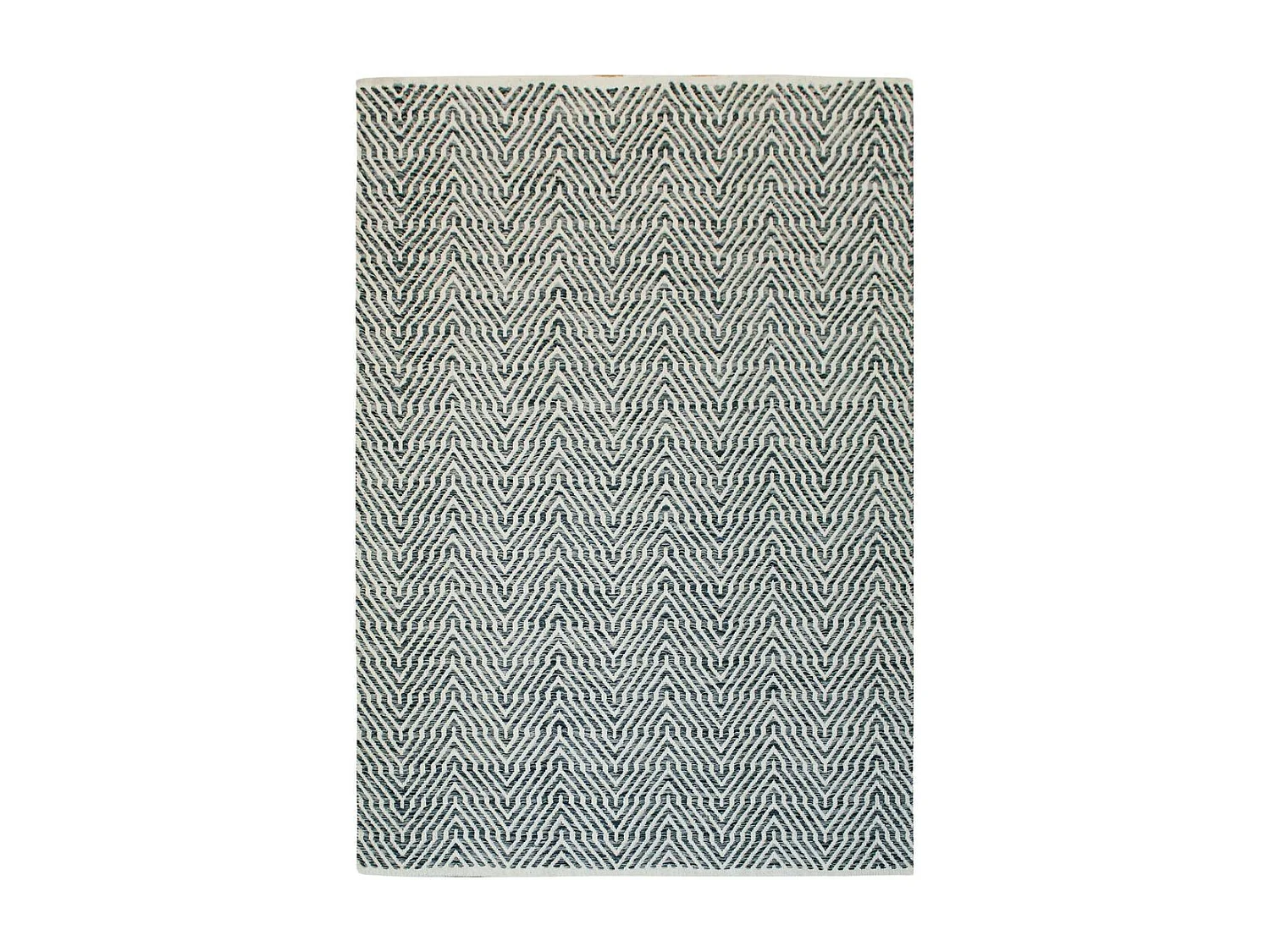 Tapis Rayé Fait Main "Aperitif" Gris 160 x 230 cm