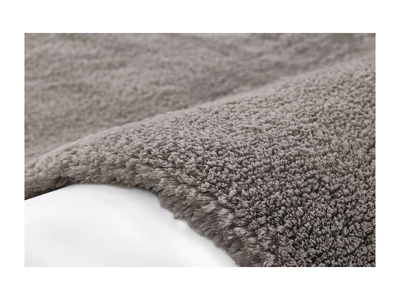 Tapis Shaggy Fait Main "Bali" Gris 80 x 150 cm