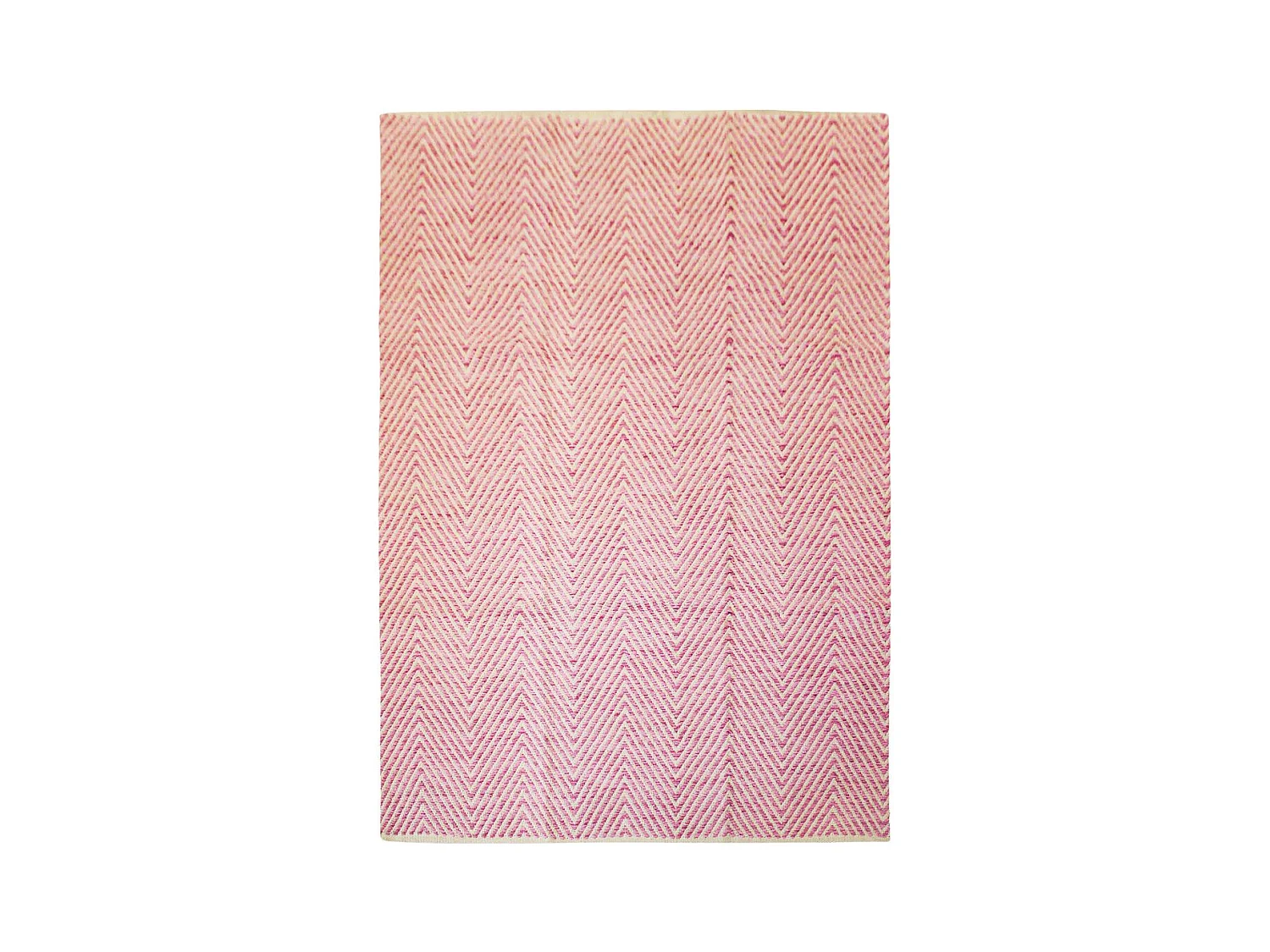 Tapis Tissé Rayé Fait Main "Aperitif" Rose 120 x 170 cm