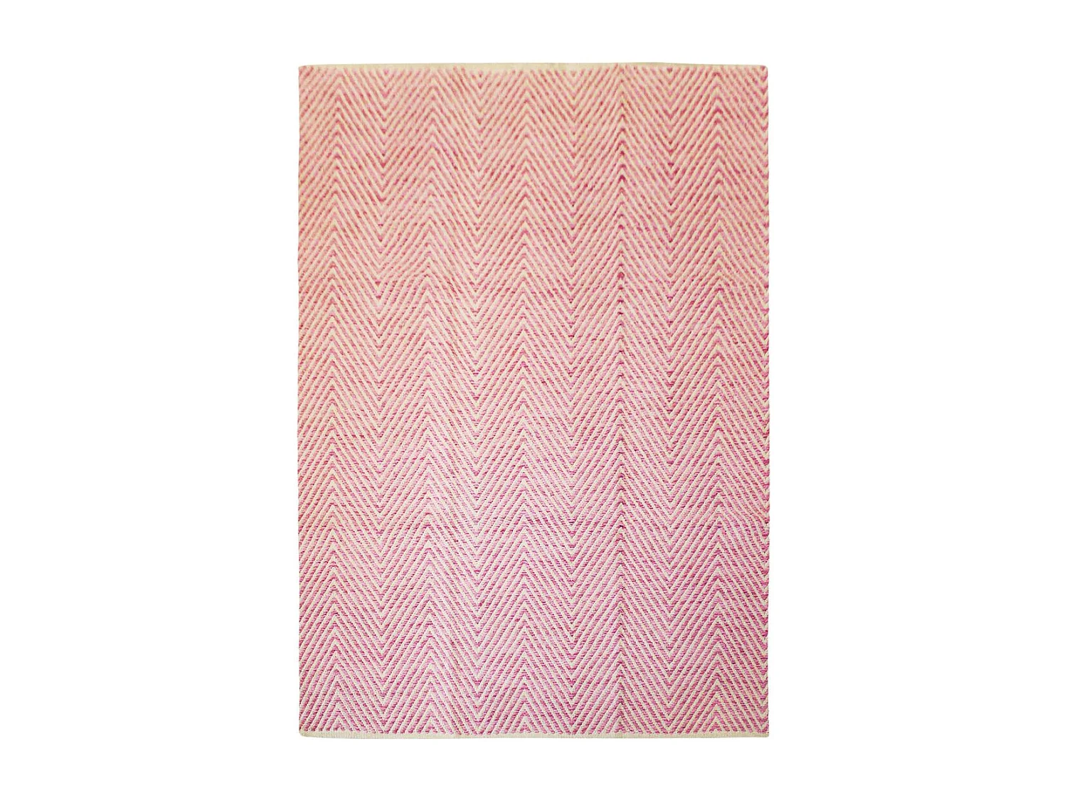 Tapis Tissé Rayé Fait Main "Aperitif" Rose 120 x 170 cm