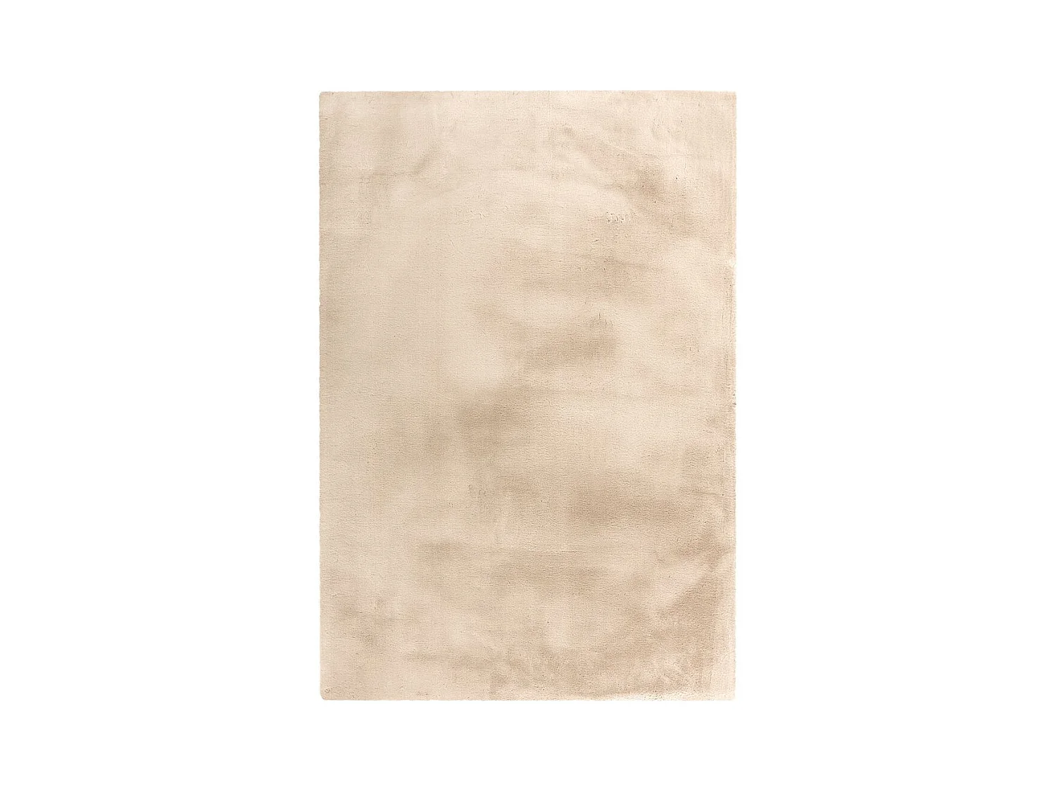 Tapis Uni Doux à Poils Longs "Rabbit" Ivoire 120 x 170 cm