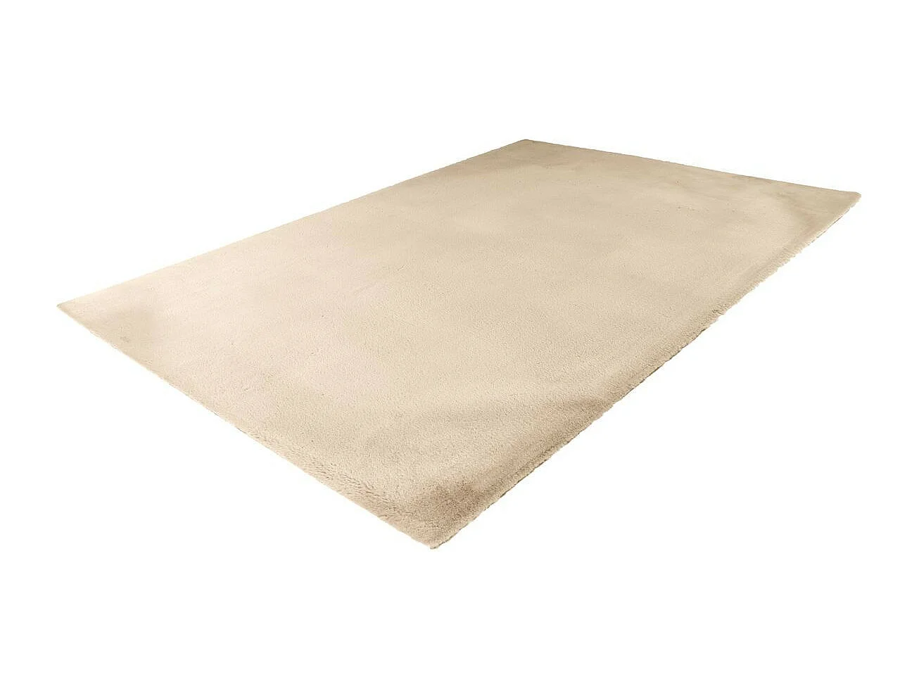 Tapis Uni Doux à Poils Longs "Rabbit" Ivoire 120 x 170 cm