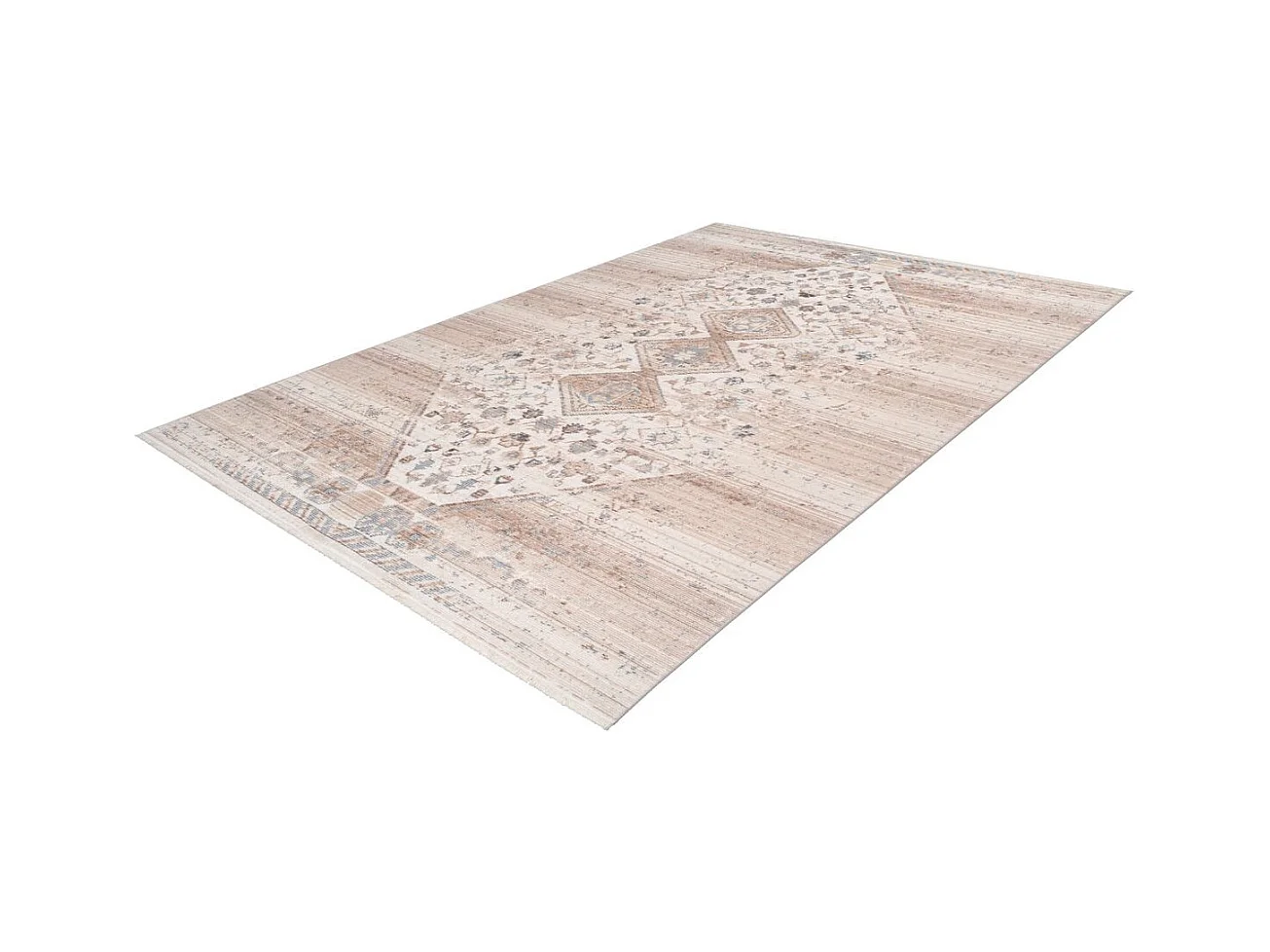 Tapis Vintage à Poils Courts "Baroque XI" Beige 80 x 150 cm
