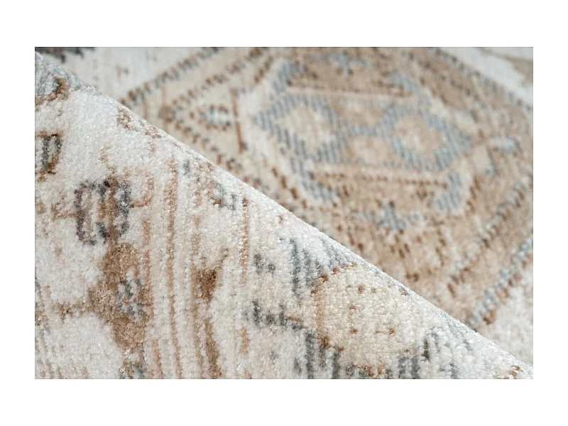 Tapis Vintage à Poils Courts "Baroque XI" Beige 80 x 150 cm