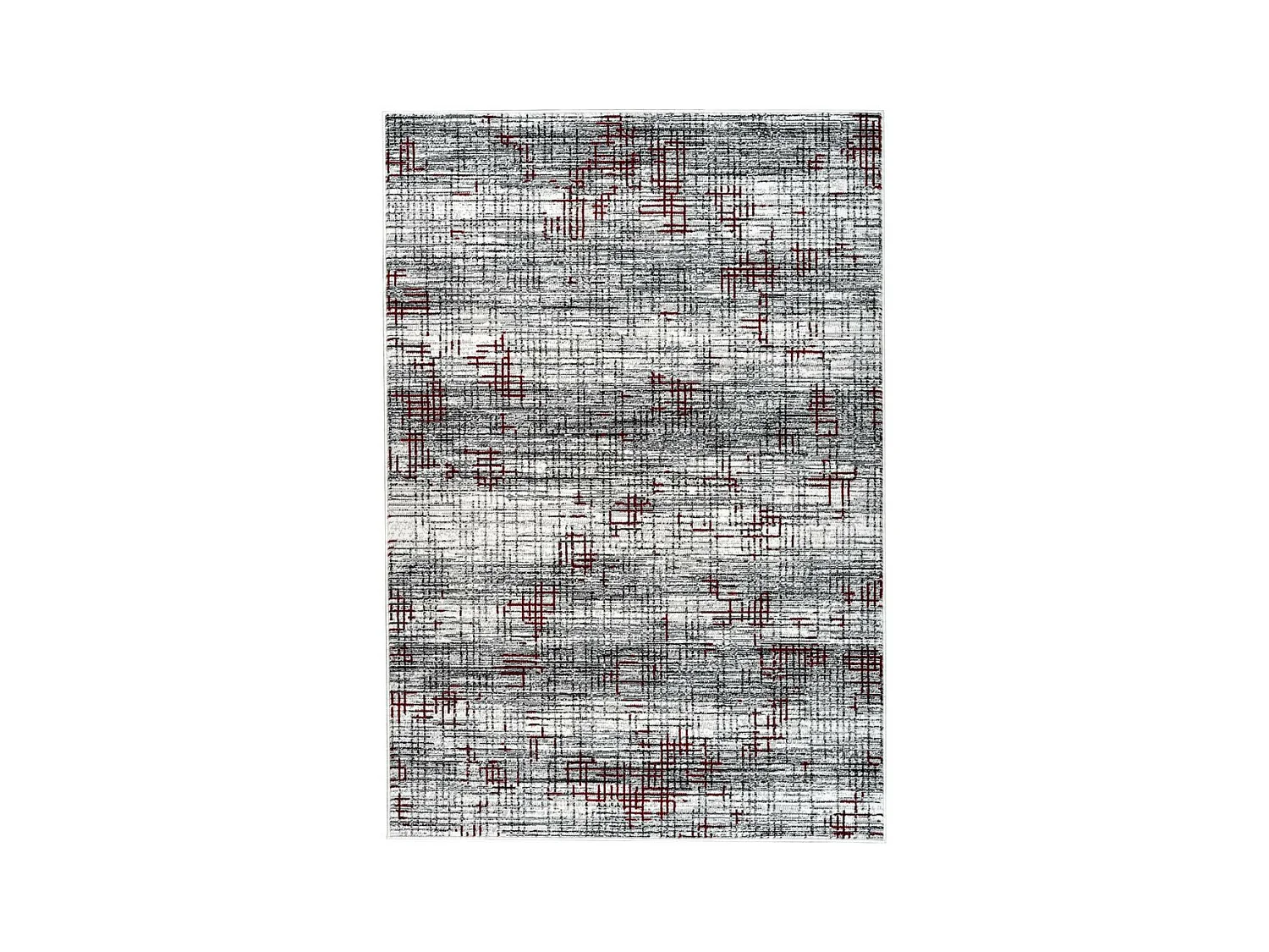 Tapis Vintage à Poils Courts "Vancouver III" Rouge 160 x 230 cm