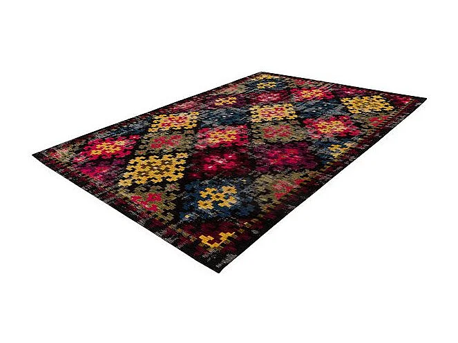 Tapis Tissé Imprimé "Primavera" Multicolore 80 x 150 cm