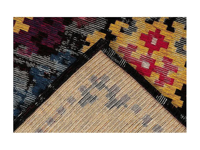 Tapis Tissé Imprimé "Primavera" Multicolore 80 x 150 cm