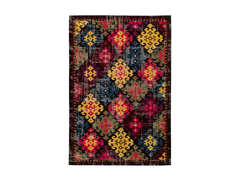 Tapis Tissé Imprimé "Primavera" Multicolore 80 x 150 cm