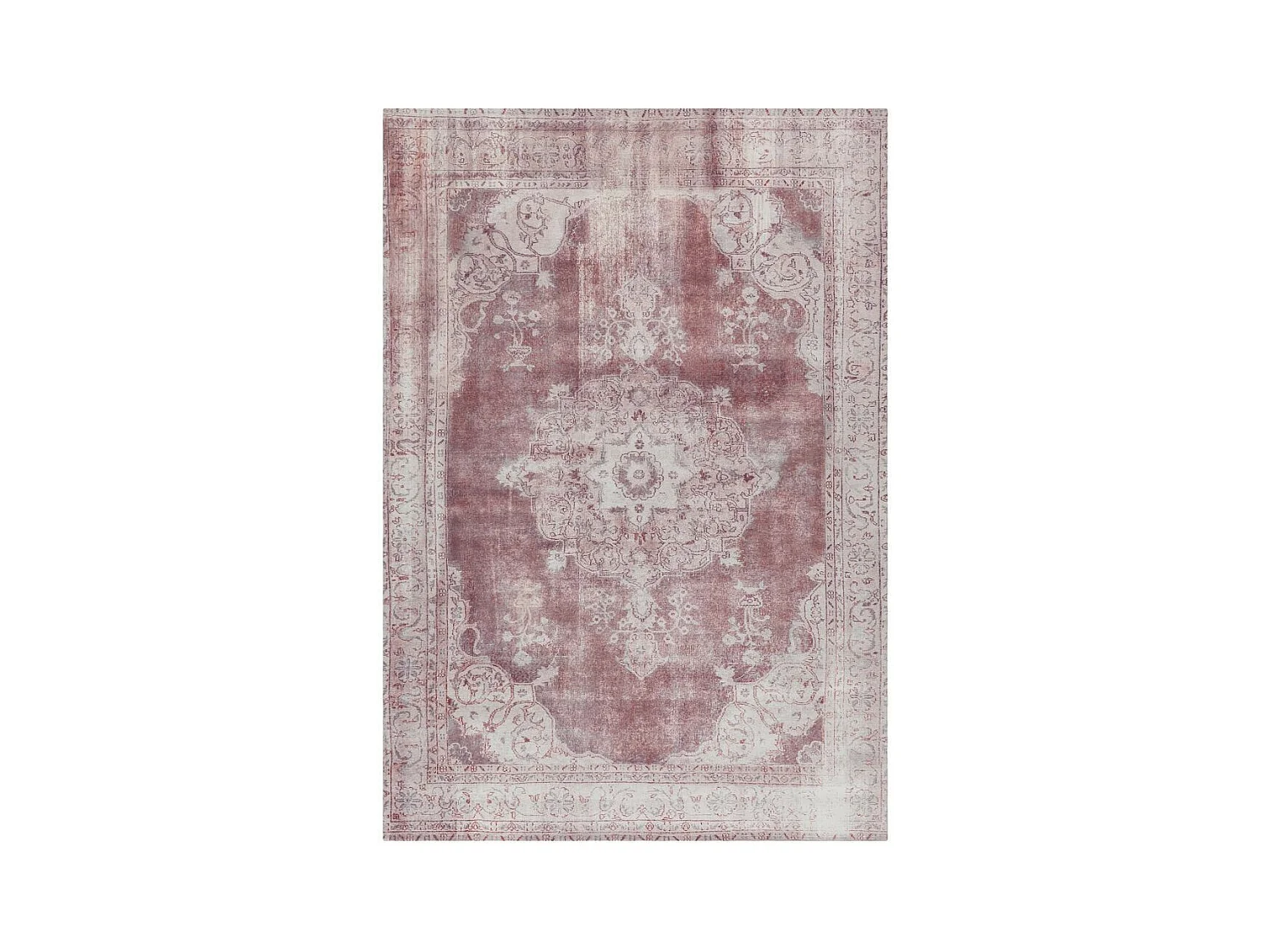 Tapis Imprimé Antique "Vintage" Beige 140 x 200 cm