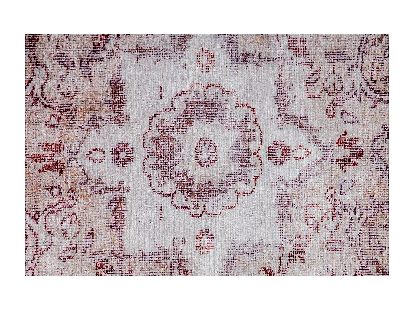Tapis Imprimé Antique "Vintage" Beige 140 x 200 cm