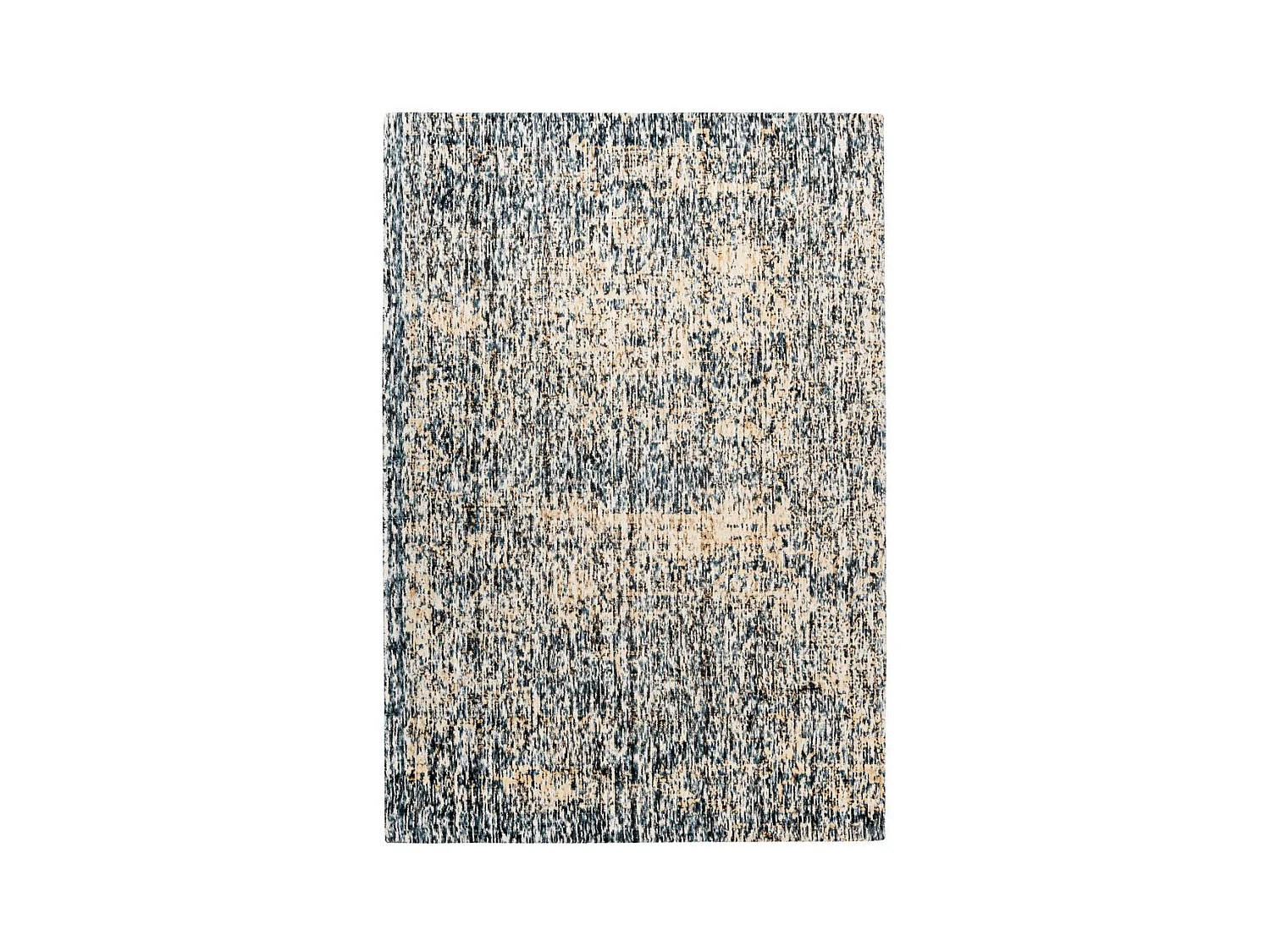 Tapis Tissé à Poils Courts "Puerto" Bleu & Beige 160 x 230 cm