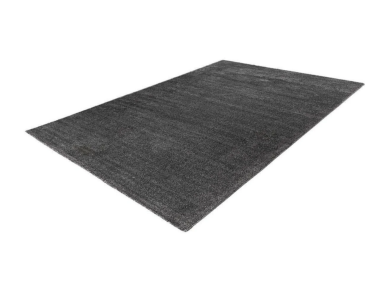 Tapis Tissé Shaggy à Poils Longs "Nila" Anthracite 80 x 150 cm