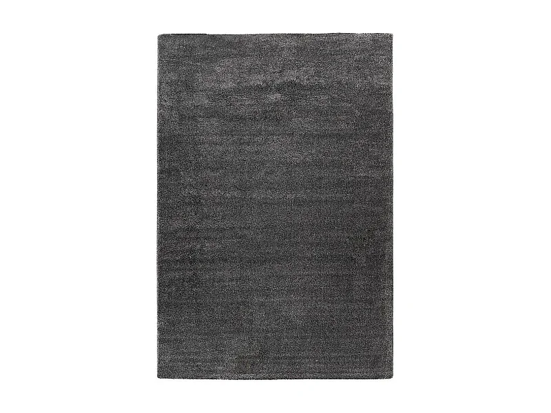 Tapis Tissé Shaggy à Poils Longs "Nila" Anthracite 80 x 150 cm