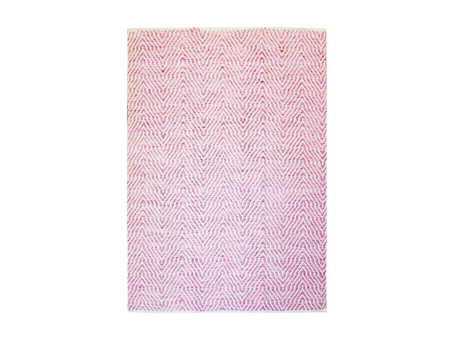Tapis Rayé Fait Main "Aperitif" Rose 80 x 150 cm