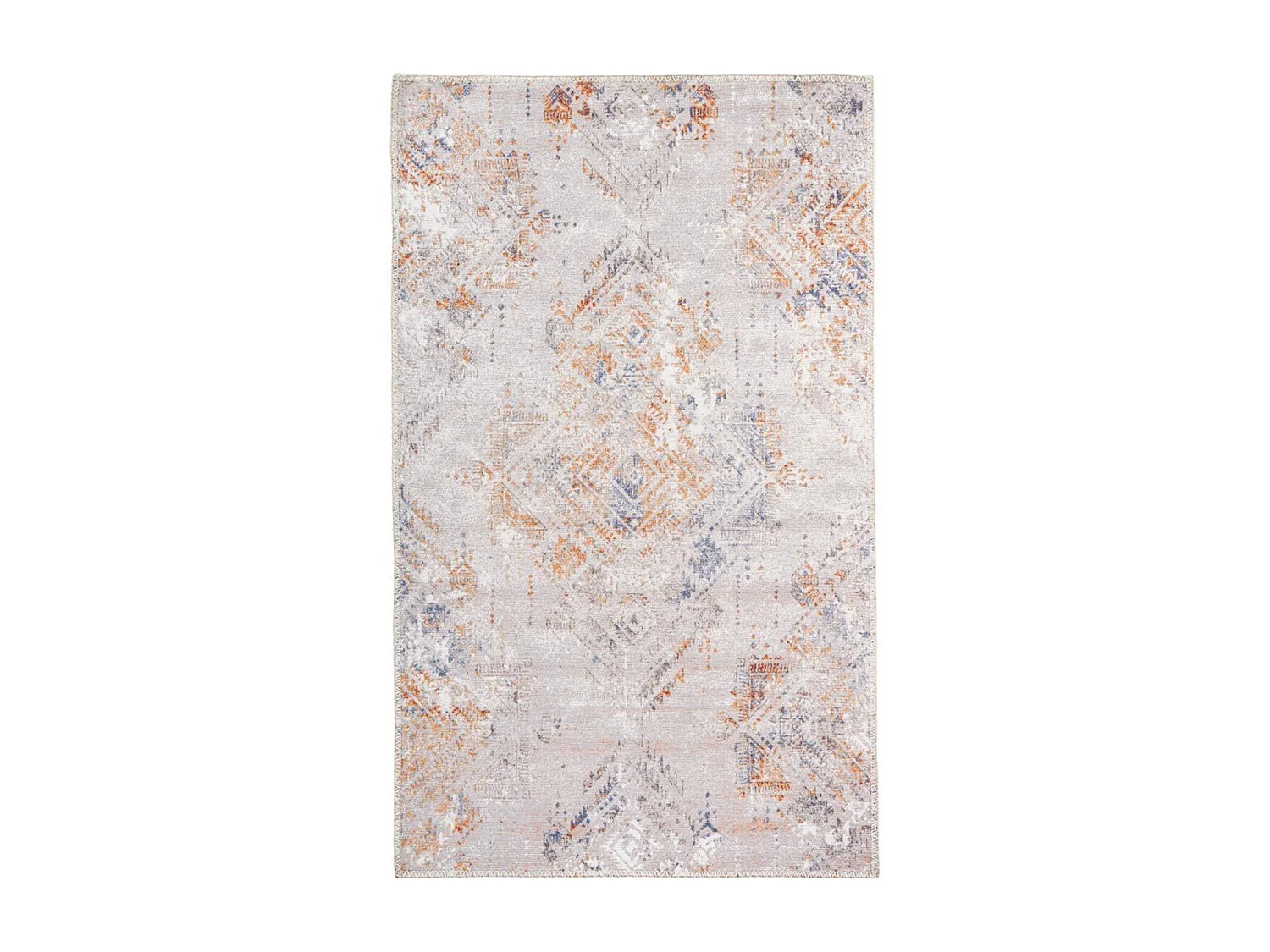 Tapis Tissé Imprimé Vintage "Prayer" Crème 160 x 230 cm