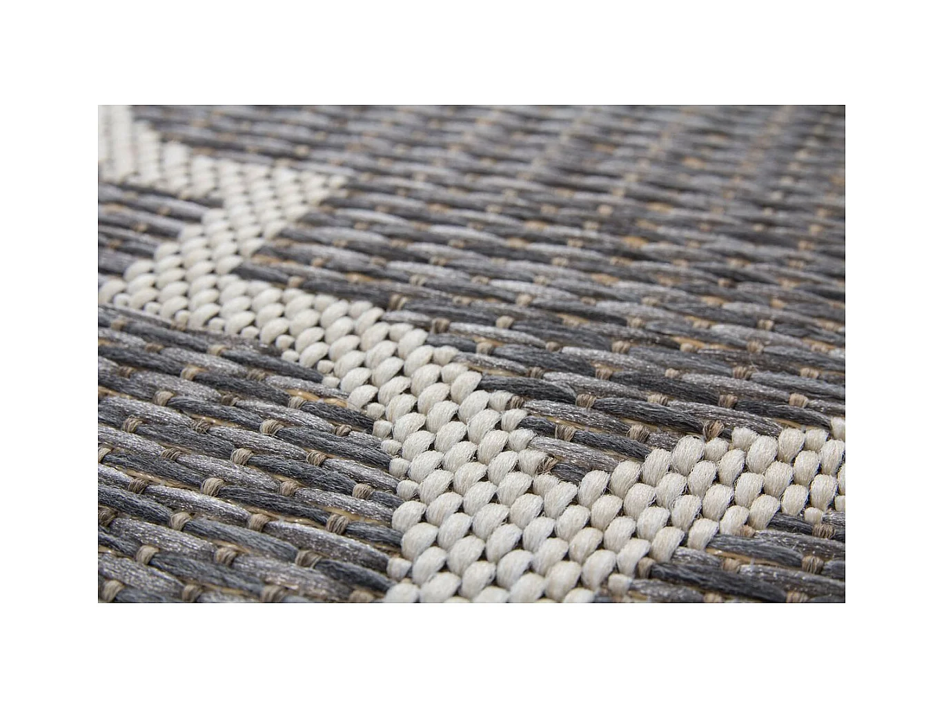 Tapis Tissé à Poils Courts "Batu" Gris 80 x 150 cm