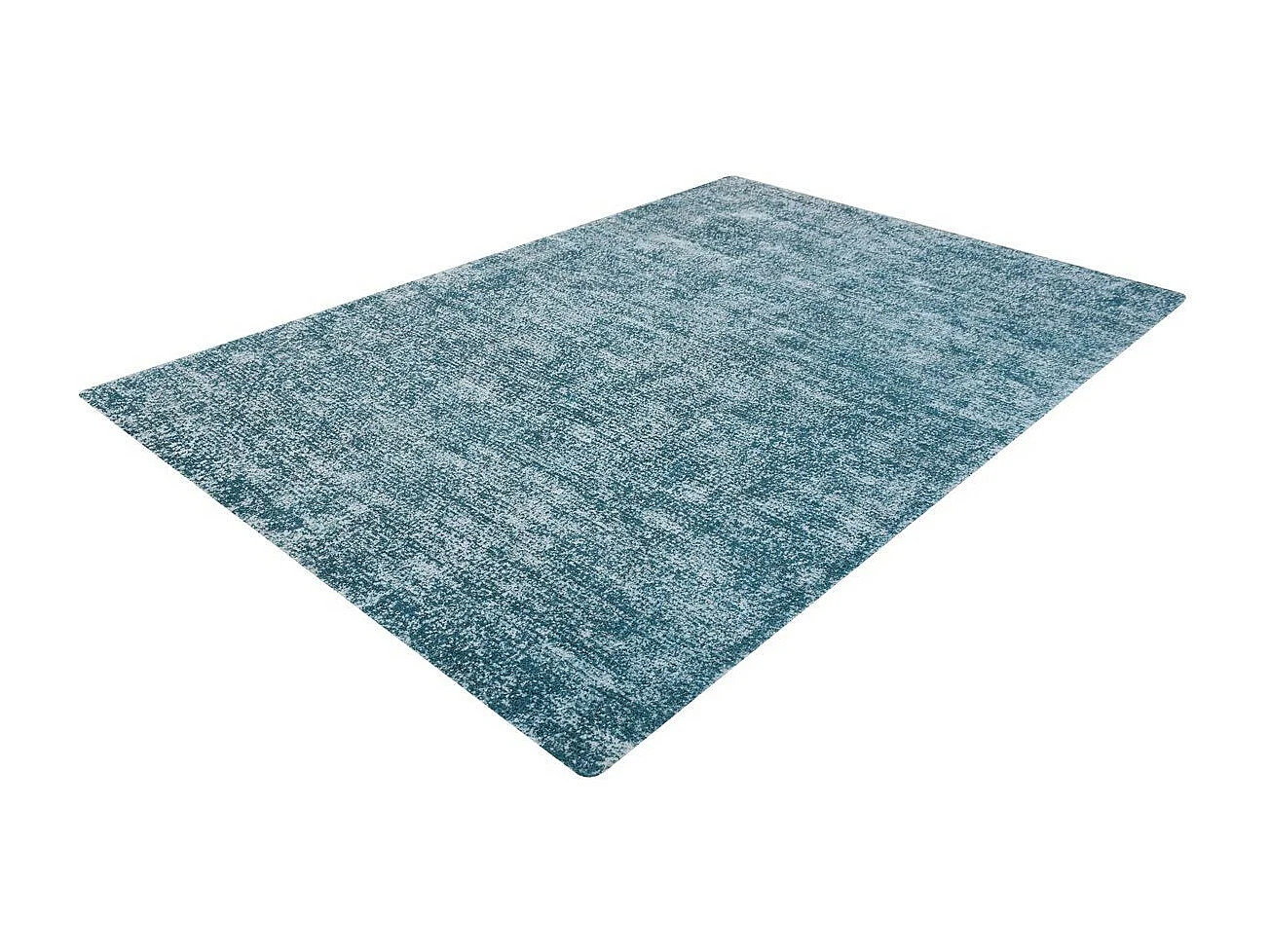Tapis Vintage Tissé à la Main "Etna" Bleu Pétrole 160 x 230 cm