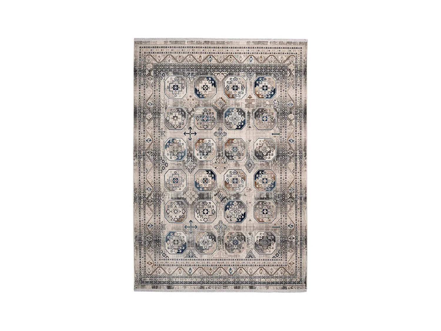 Tapis Oriental Effet Délavé "Anouk" Multicolore 80 x 150 cm