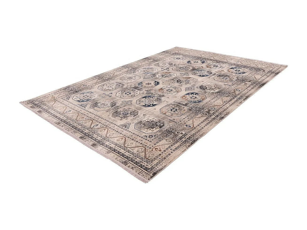Tapis Oriental Effet Délavé "Anouk" Multicolore 80 x 150 cm